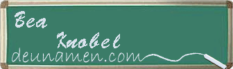 Bea Knobel Visitenkarte